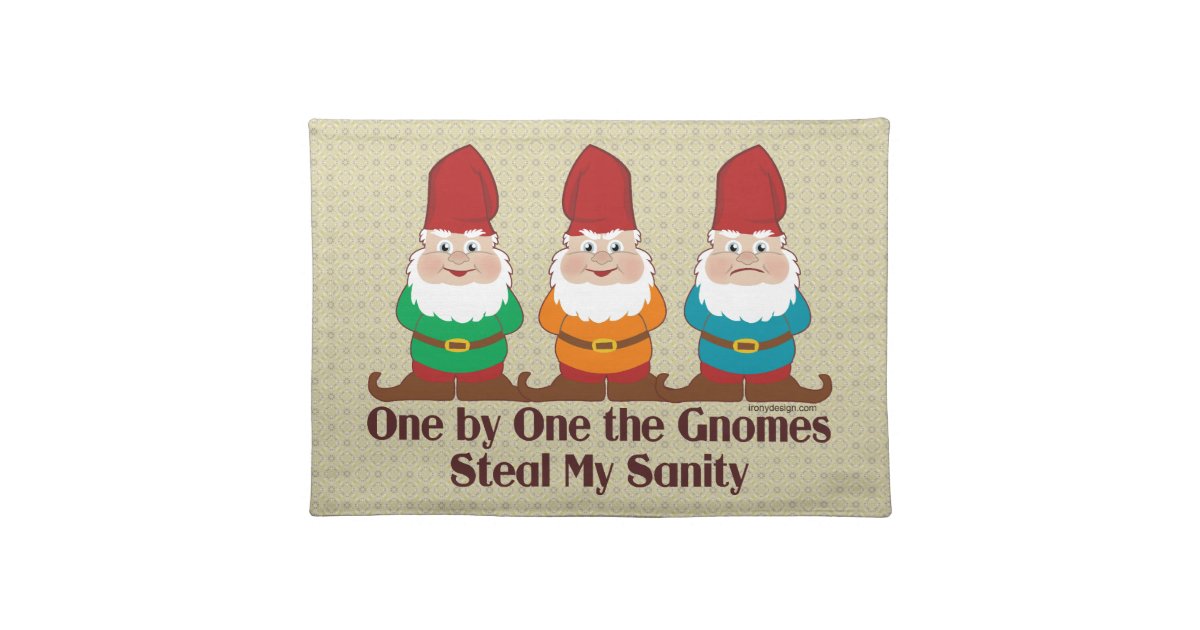 One By One The Gnomes Placemat Zazzle
