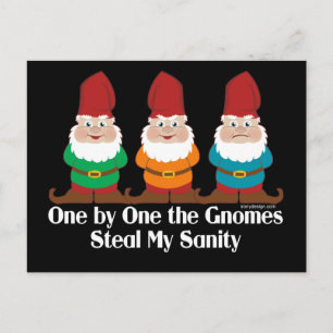 One By One The Gnomes Postcard