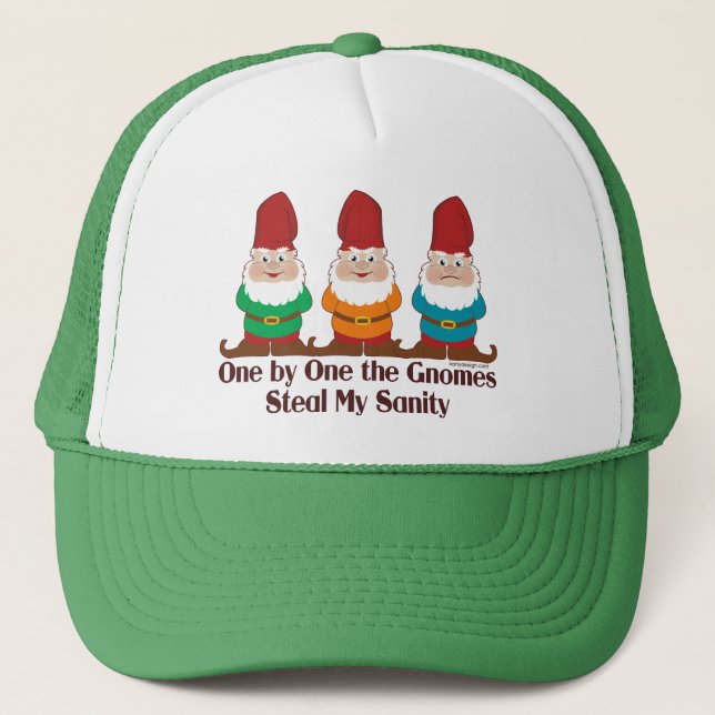One By One The Gnomes Trucker Hat (Front)