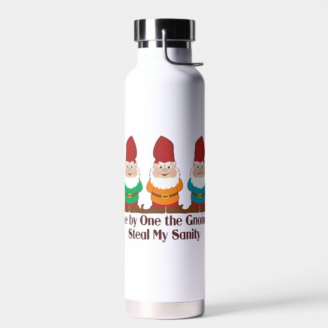One By One the Gnomes  Water Bottle (Left)
