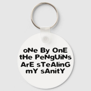One by one the penguins stealing my sanity key ring