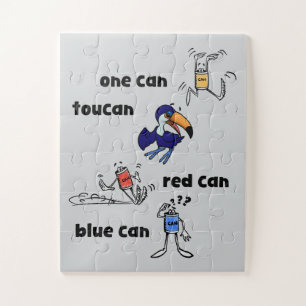 One Can Toucan Red Can Blue Can 30 Piece Puzzle