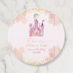 One-ce Upon A Time Princess 1st Birthday Party Favour Tags