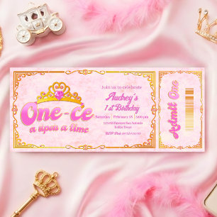 One-ce Upon a Time - Ticket Invitation
