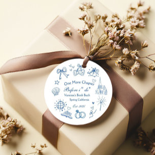 One  Chapter Before the Chapel Book Bachelorette  Favour Tags