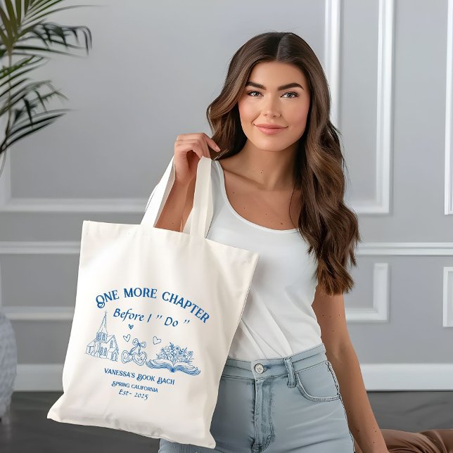 One Chapter Before the Chapel Book Bachelorette  Tote Bag (Creator Uploaded)
