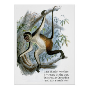 One Cheeky Monkey CC0365 Children's Poster