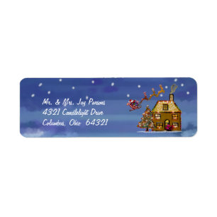 One Christmas Night Address Labels