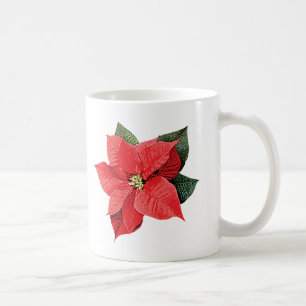 One Christmas Poinsettia Coffee Mug