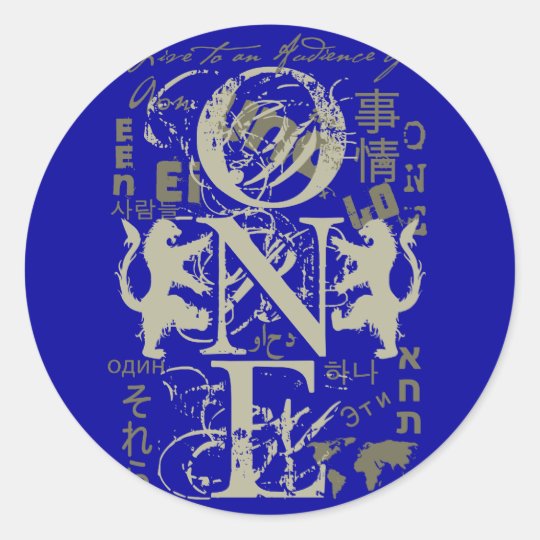 ONE CLASSIC ROUND STICKER