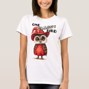 One classy bird, owl lover gift T-Shirt