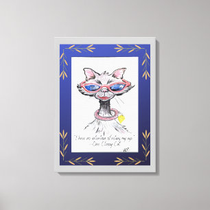 One Classy Cat Canvas Print