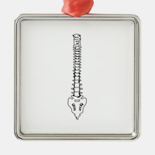 ONE COLOR SPINE METAL TREE DECORATION