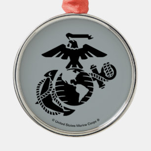 One-Colour EGA - Black Metal Tree Decoration