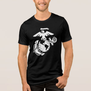 One-Colour EGA - White Tri-Blend Shirt