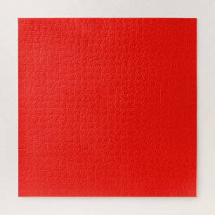 one colour red jigsaw puzzle
