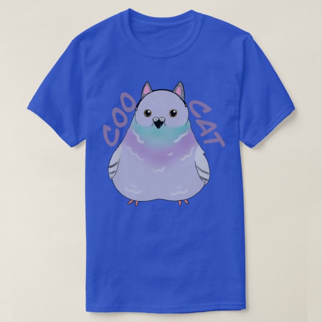 One Coo Cat Chunky Pigeon Disguised as a Cool Cat T-Shirt (Design Front)