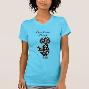 One Cool Chick Funny Polish Hen Chicken Humour T-Shirt