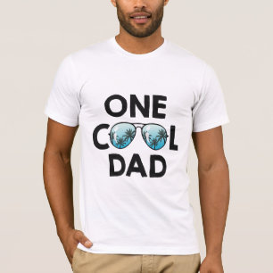 One Cool Dad Sunglasses Summer Daddy Father's Day T-Shirt