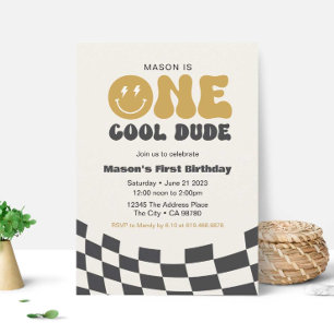 One Cool Dude Birthday Invitation • Happy Dude