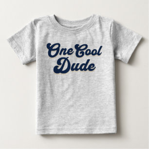 One Cool Dude Boy 1st Birthday Baby T-Shirt