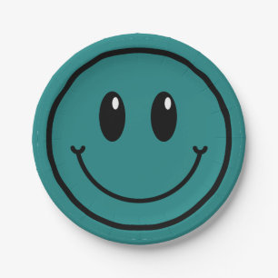 One Cool Dude Emoji 1st birthday Decoration  Paper Plate