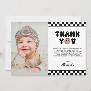 One Cool Dude First Birthday Thank You Card