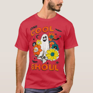 One Cool Ghoul Funny Ghouls Hippie Costume Hallowe T-Shirt