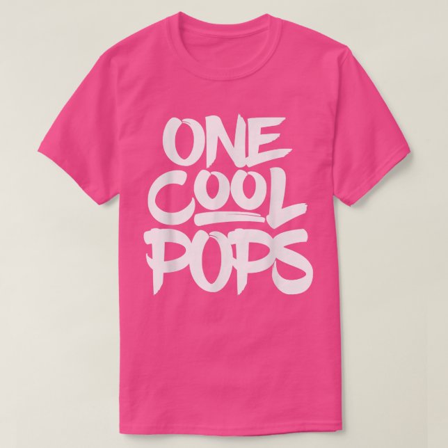 One Cool Pops Grandfather Dad Gift Tee (Design Front)
