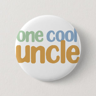 One Cool Uncle T-Shirt 6 Cm Round Badge