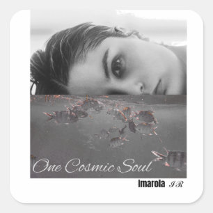 One Cosmic Soul Underwater Dreamy Surreal Ocean St Square Sticker