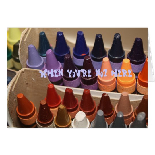 one crayon short card