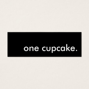 one cupcake. bakery coupon