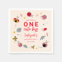 ONE Cute Bug Insect Birthday Party