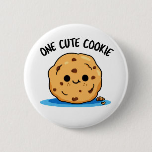 One Cute Cookie Funny Food Pun 6 Cm Round Badge