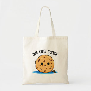 One Cute Cookie Funny Food Pun  Tote Bag