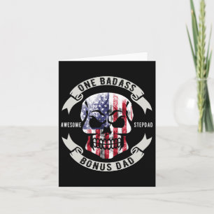 One D Bonus Stepdad Birthday Step Dad Fathers Day  Card