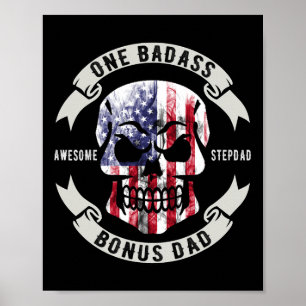One D Bonus Stepdad Birthday Step Dad Fathers Day  Poster