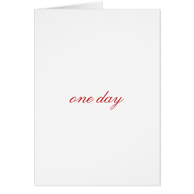 one day (Front)