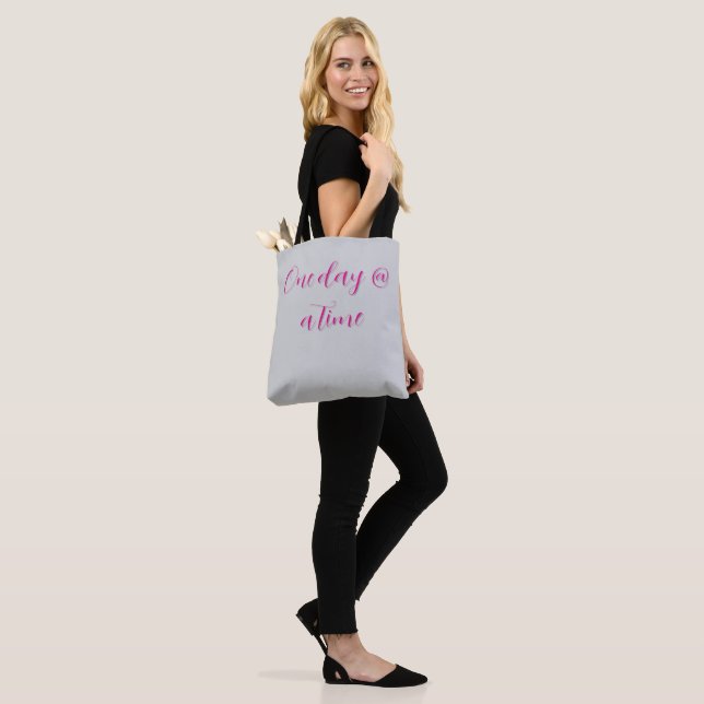 'One day @ a time' Tote Bag (On Model)