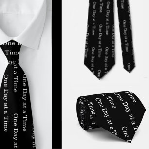 One Day at a Time 12 Step Program Tie