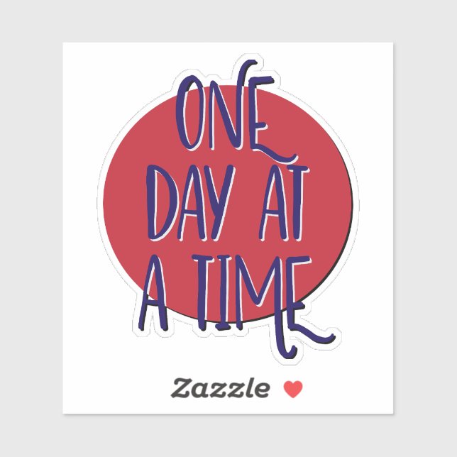 One Day At A Time 12 Step Slogan (Sheet)