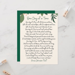 One Day At A Time Annie Johnson Flint Postcard