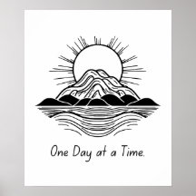 One Day at a Time – Calm Poster