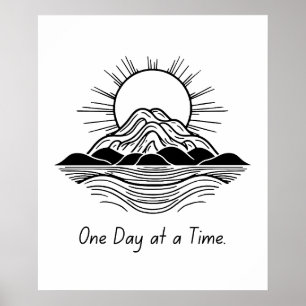 One Day at a Time – Calm Poster