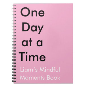 One Day at a Time Custom personal growth Journal