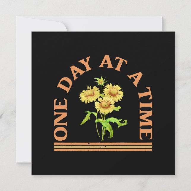 One Day At A Time Invitation (Front)