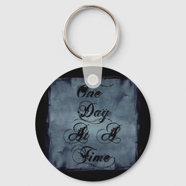 One Day at a Time Key Ring (Front)