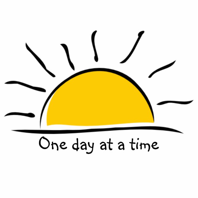 One day at a time magnet photo sculpture magnet (Front)