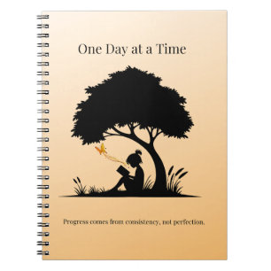One Day at a Time Mental Wellnes Gift Notebook
